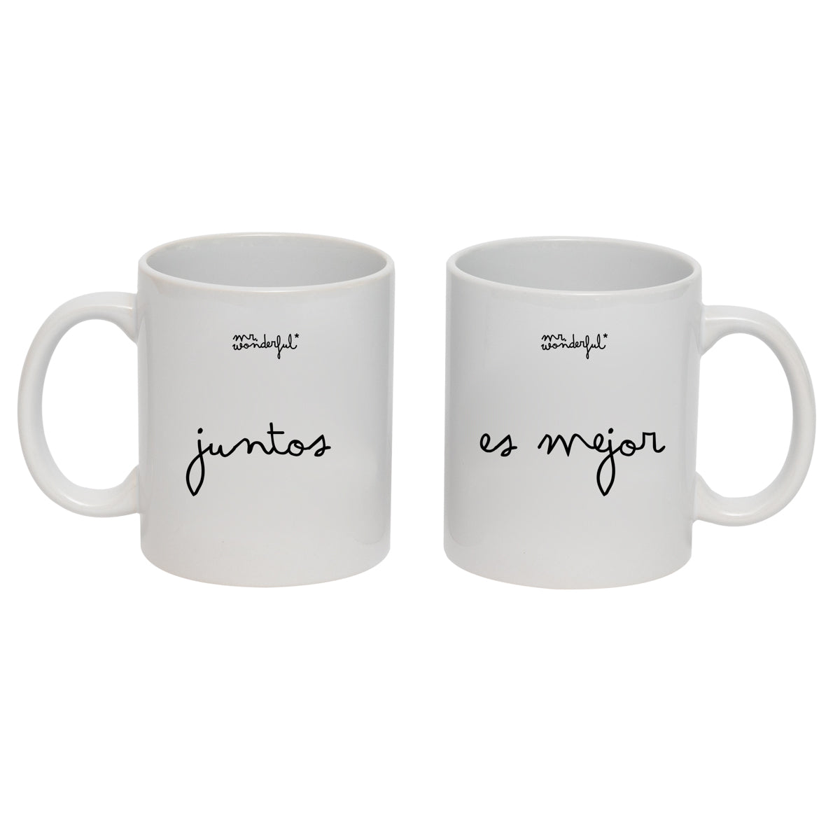 Set de 2 tazas Iconic - Juntos es mejor.
