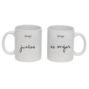 Tazas "Juntos, es mejor" de Mr. Wonderful para parejas