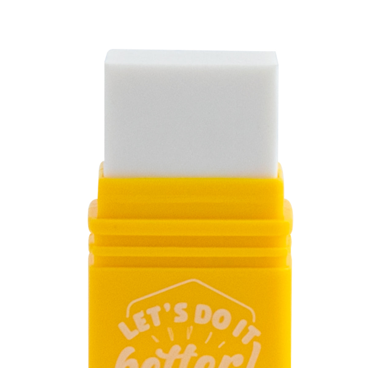 Gomme avec taille-crayon bleu - Faisons-le mieux ! 
