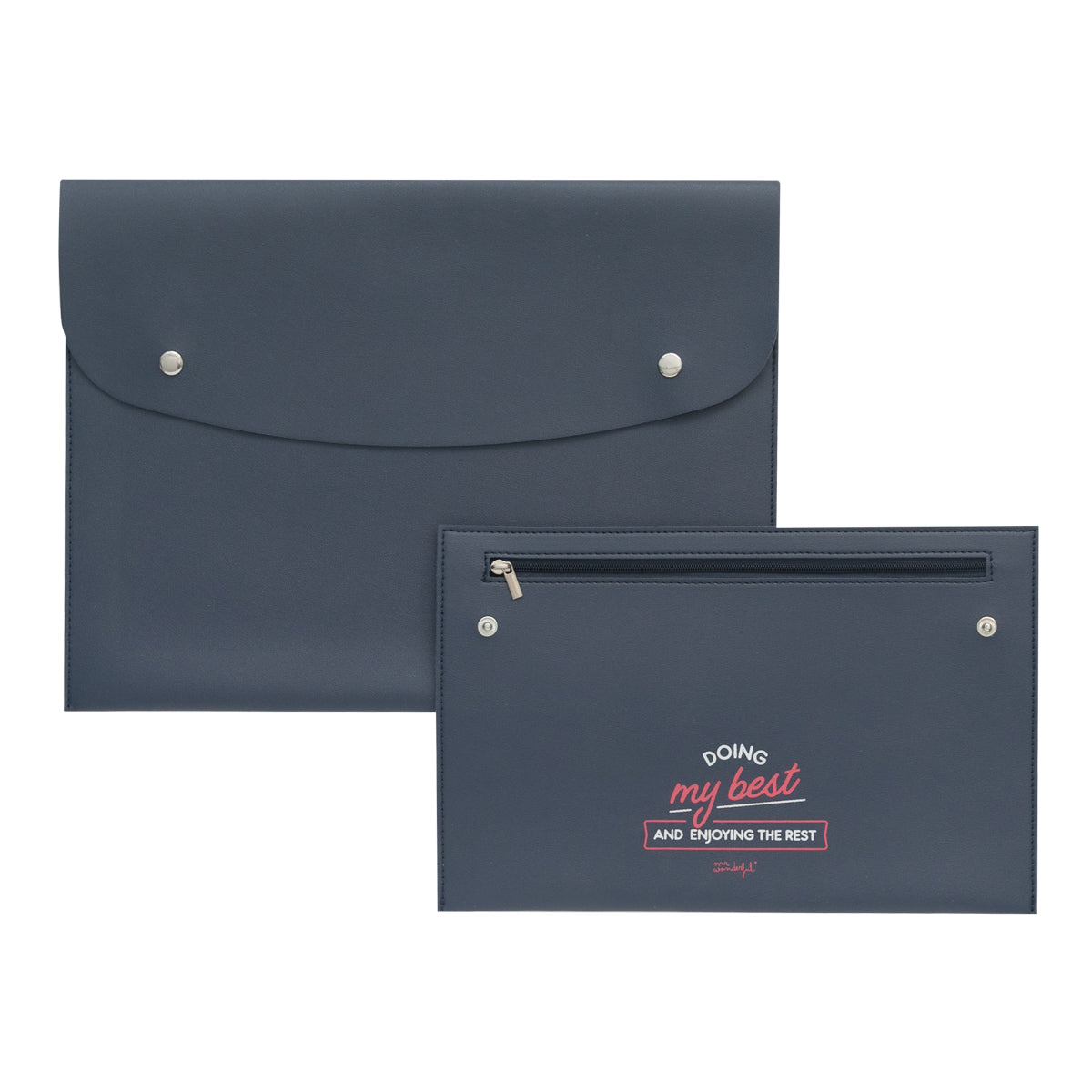 Double popper wallet – Doing my best and enjoying the rest