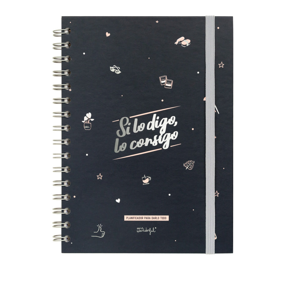 Planificador semamal adulto de productividad Mr. Wonderful - Si lo digo, lo consigo