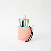 Set de 6 bolis borrables Bo-Bo + estuche extensible rosa - Time to believe in you