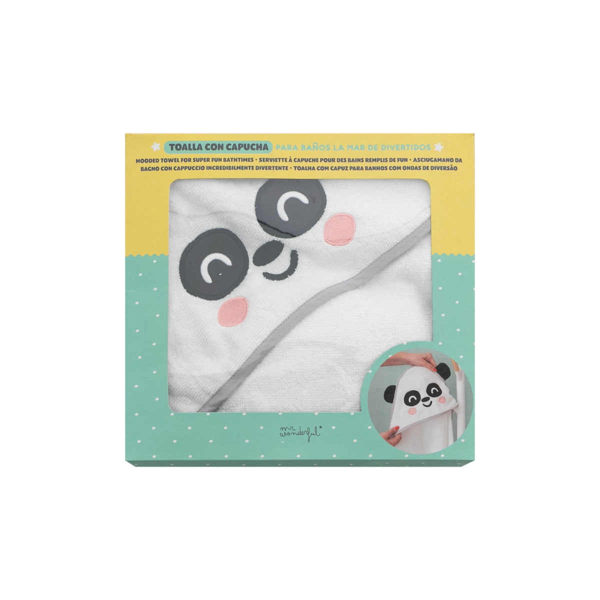 Hooded towel for super fun bathtimes - Panda bear