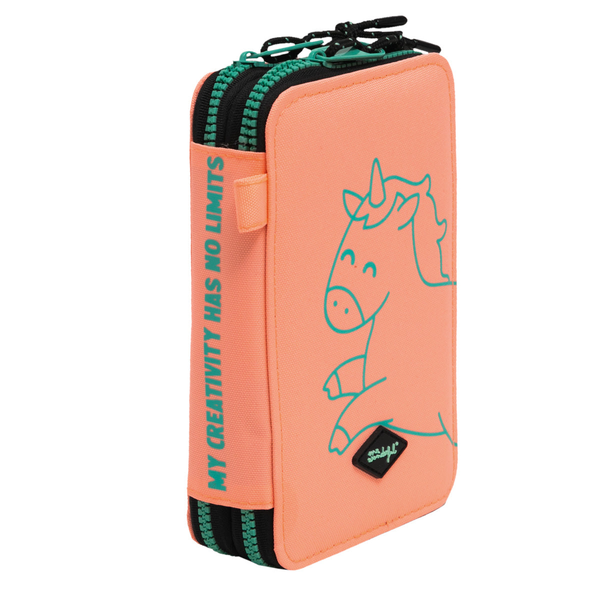 Estuche rosa de 2 compartimentos con muchos extras - My creativity has no limits