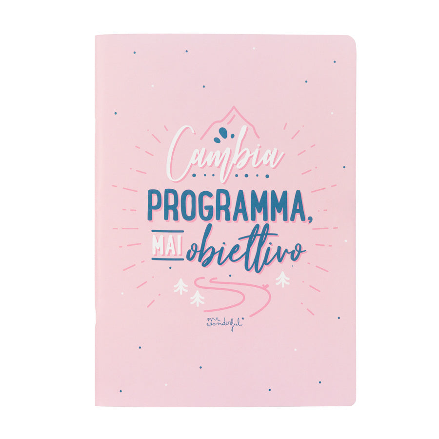Set di 2 quaderni A4 - Cambia programma,