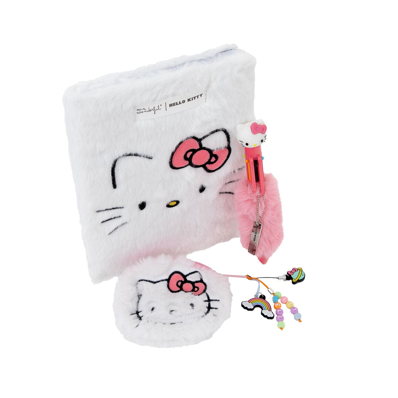 Set de libreta A5 de peluche, monedero y boli | Mr.Wonderful