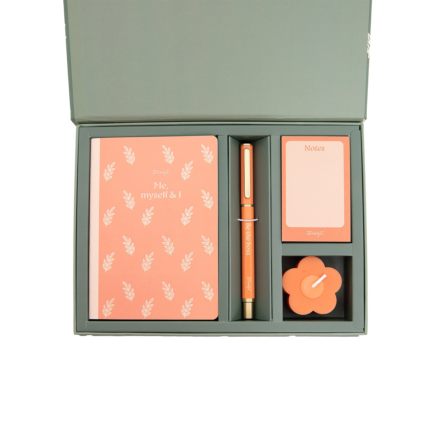 Kit de libreta A6 + boli + bloc de notas + vela | Mr.Wonderful