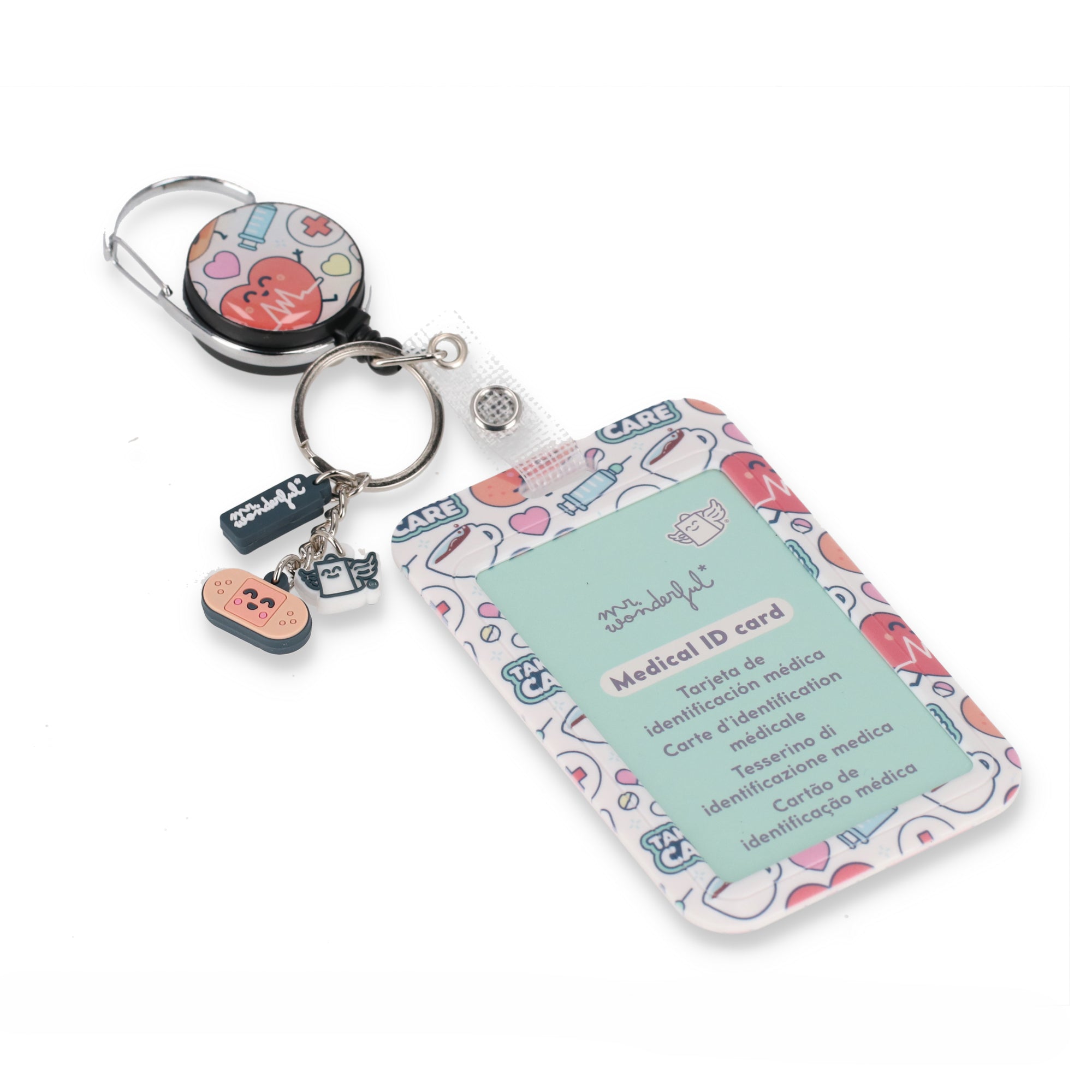 Tarjetero  para Identificación - Medical ID card - charms
