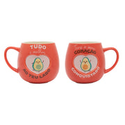 Kit de 2 canecas - Tudo é melhor ao teu lado. Tens o meu coração conquistado