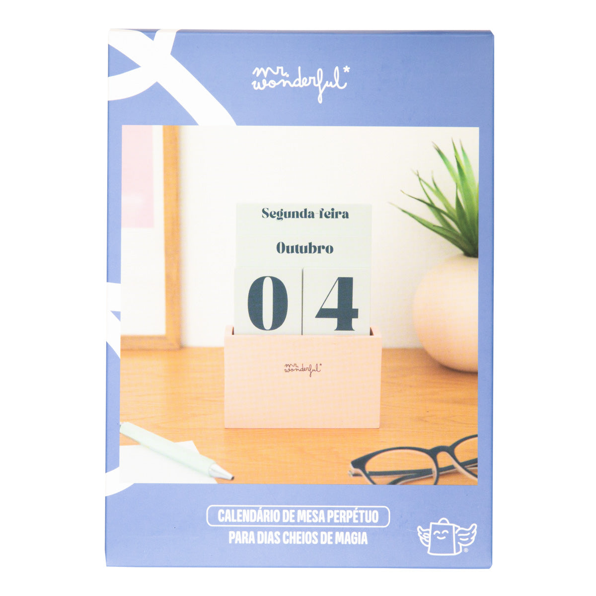 Calendário de mesa perpétuo para dias cheios de magia.