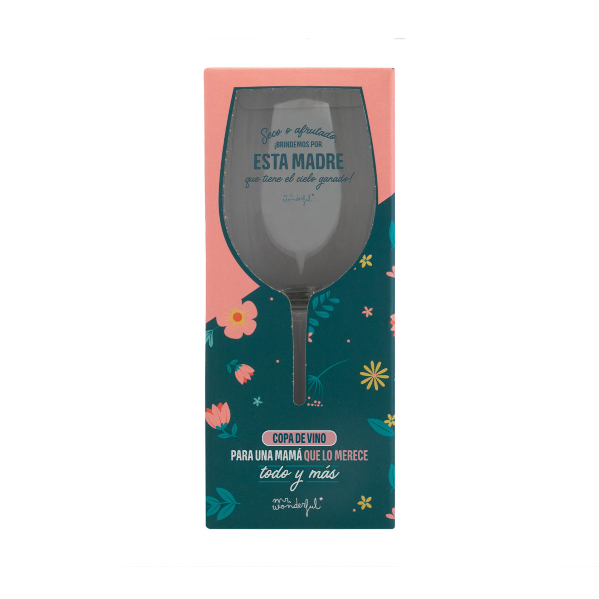 Copa de vino - Seco o afrutado, ¡brindemos por esta madre que tiene el cielo ganado!