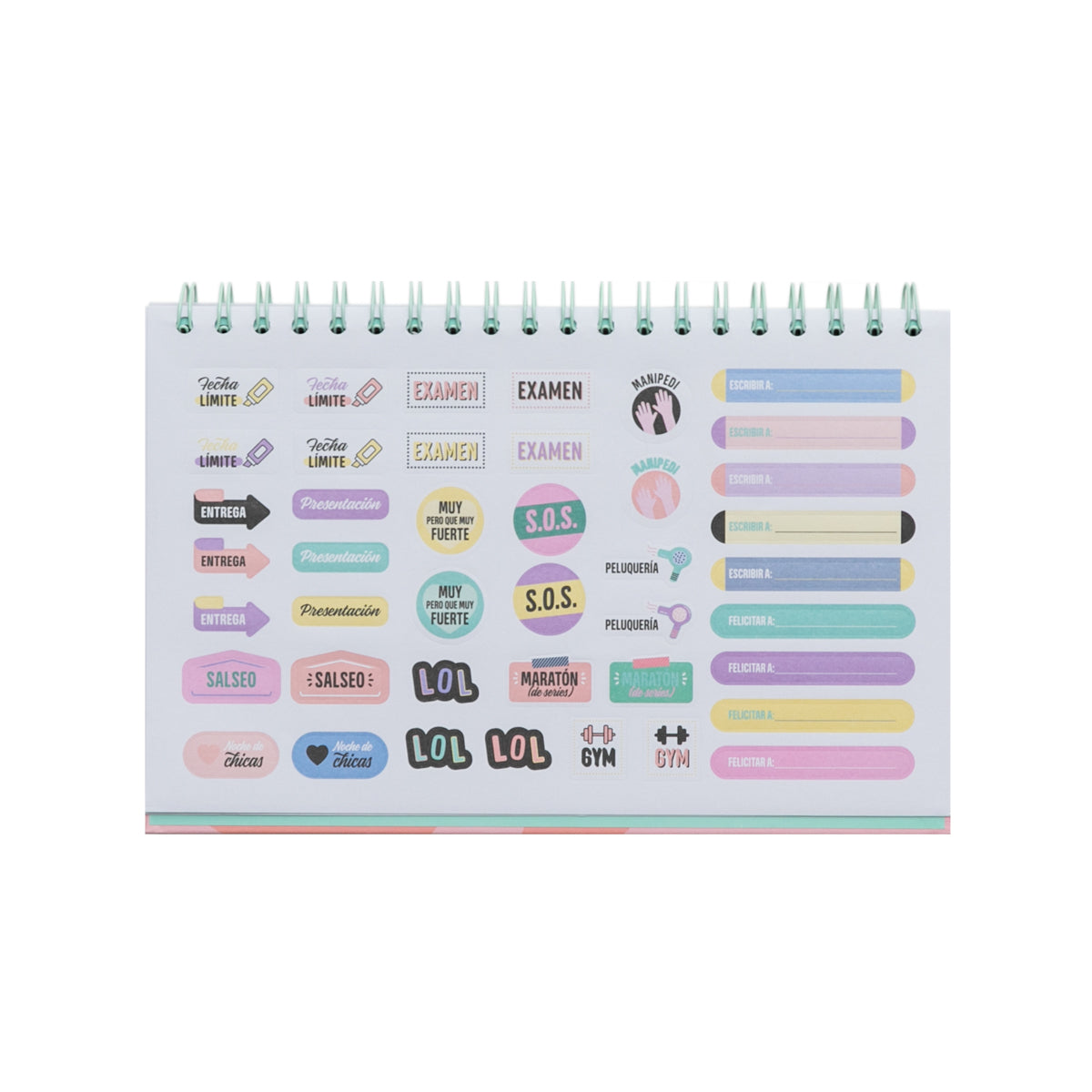 Planificador semanal - Todo controlado y bien organizado