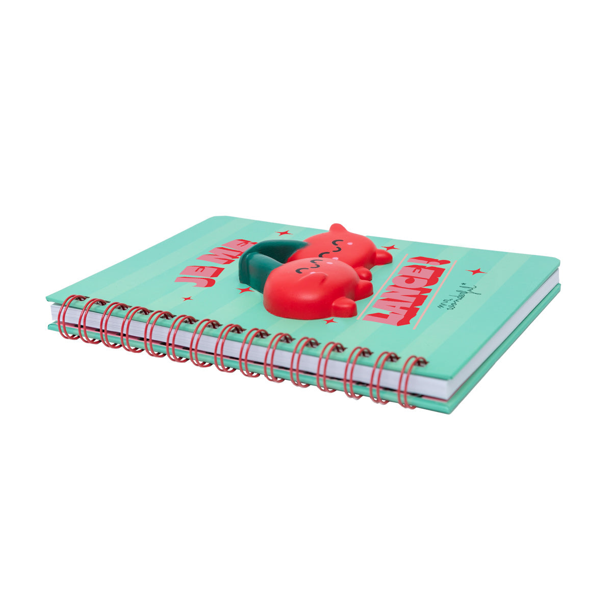 Cahier A5 avec Cerises spongieuses - Je me lance ! 