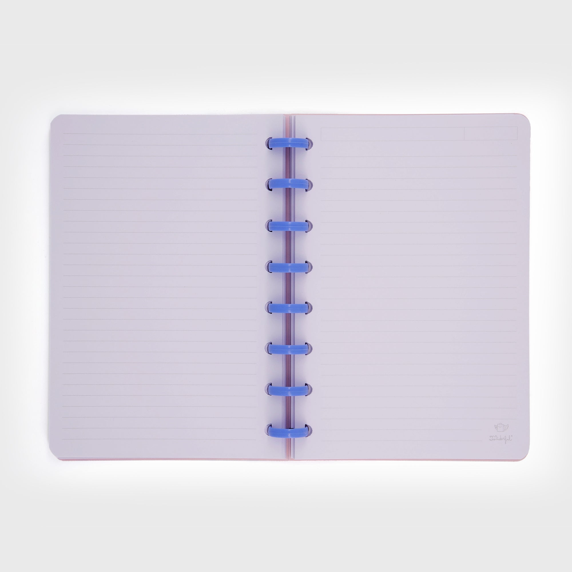 A5 notebook - Blue and pink checks