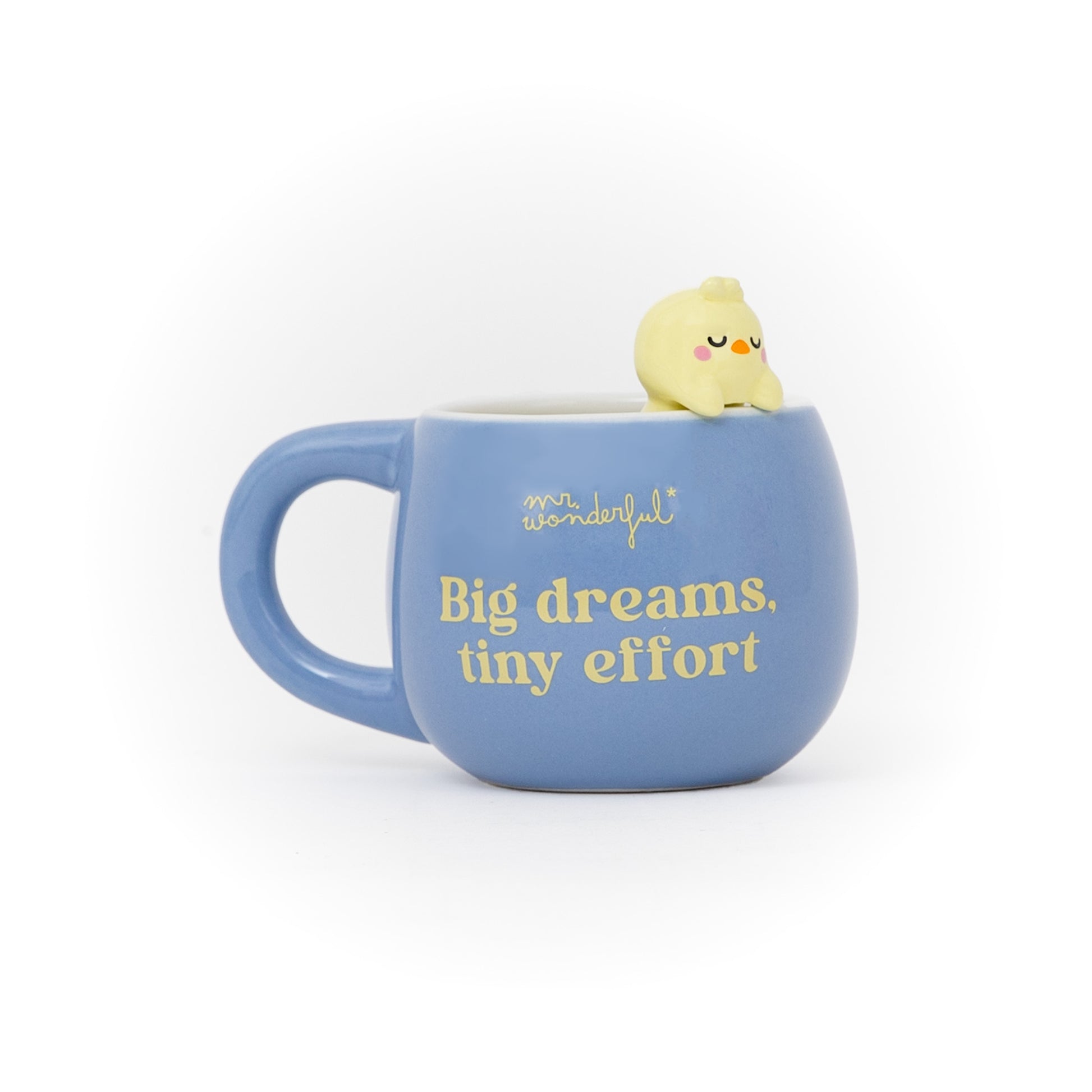 Taza 3D Lazy Pollito- Big dreams, tiny effort | Mr.Wonderful