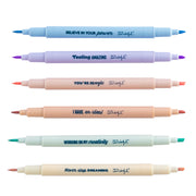 Set de rotuladores-subrayadores marcadores para trabajos llenos de colores Mr. Wonderful