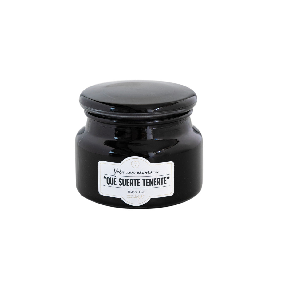 Vela con aroma a "qué suerte tenerte"