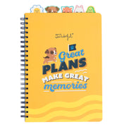 Caderno A4 com divisórias de animais - Grandes planos geram ótimas memórias.