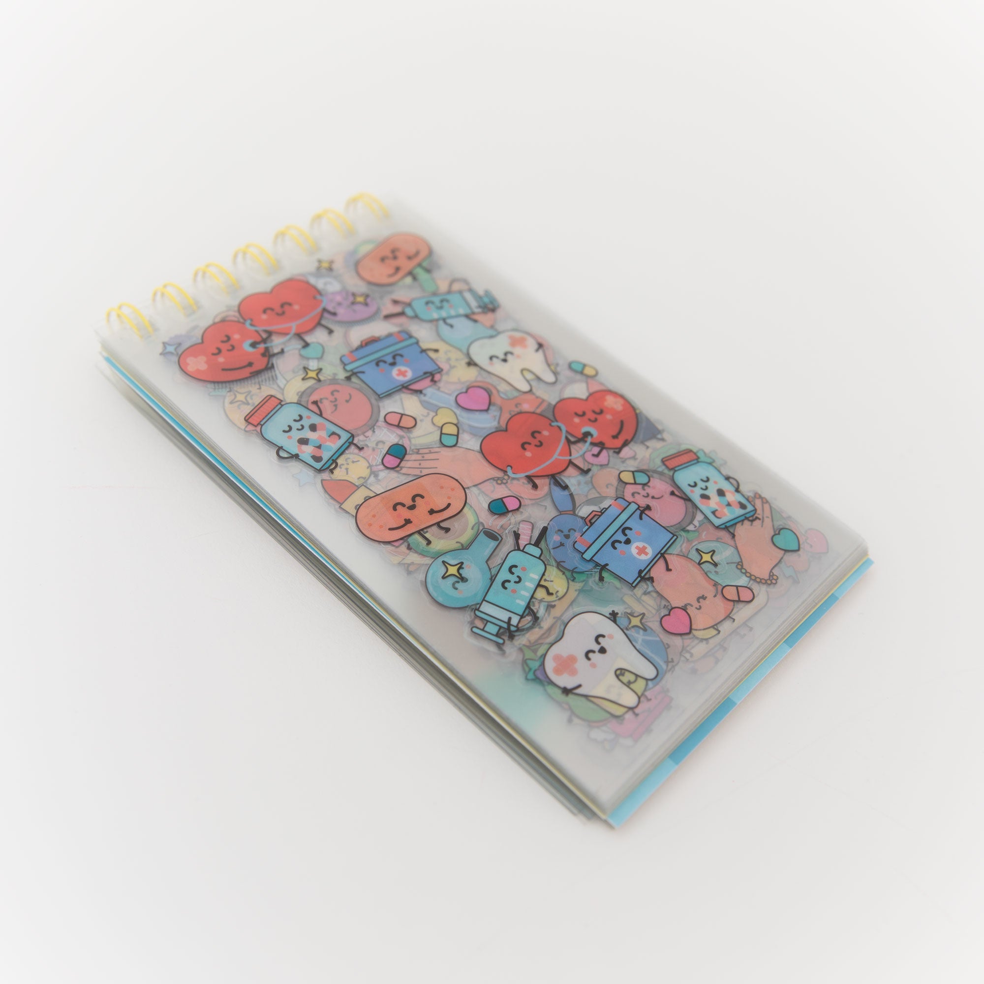 Notepad with clear stickers - All the good stuff rubs off