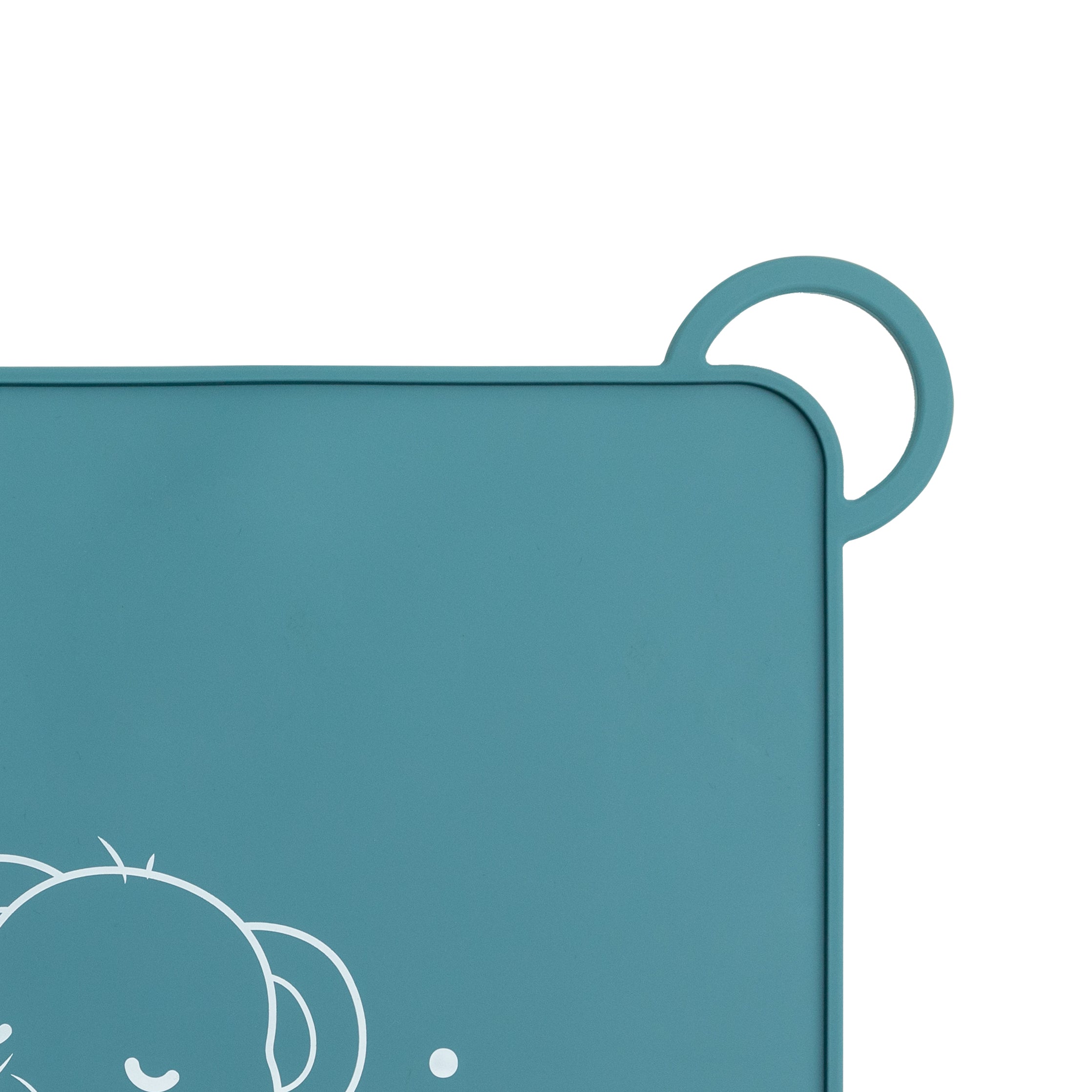 Silicone placemat for babies - Blue elephant