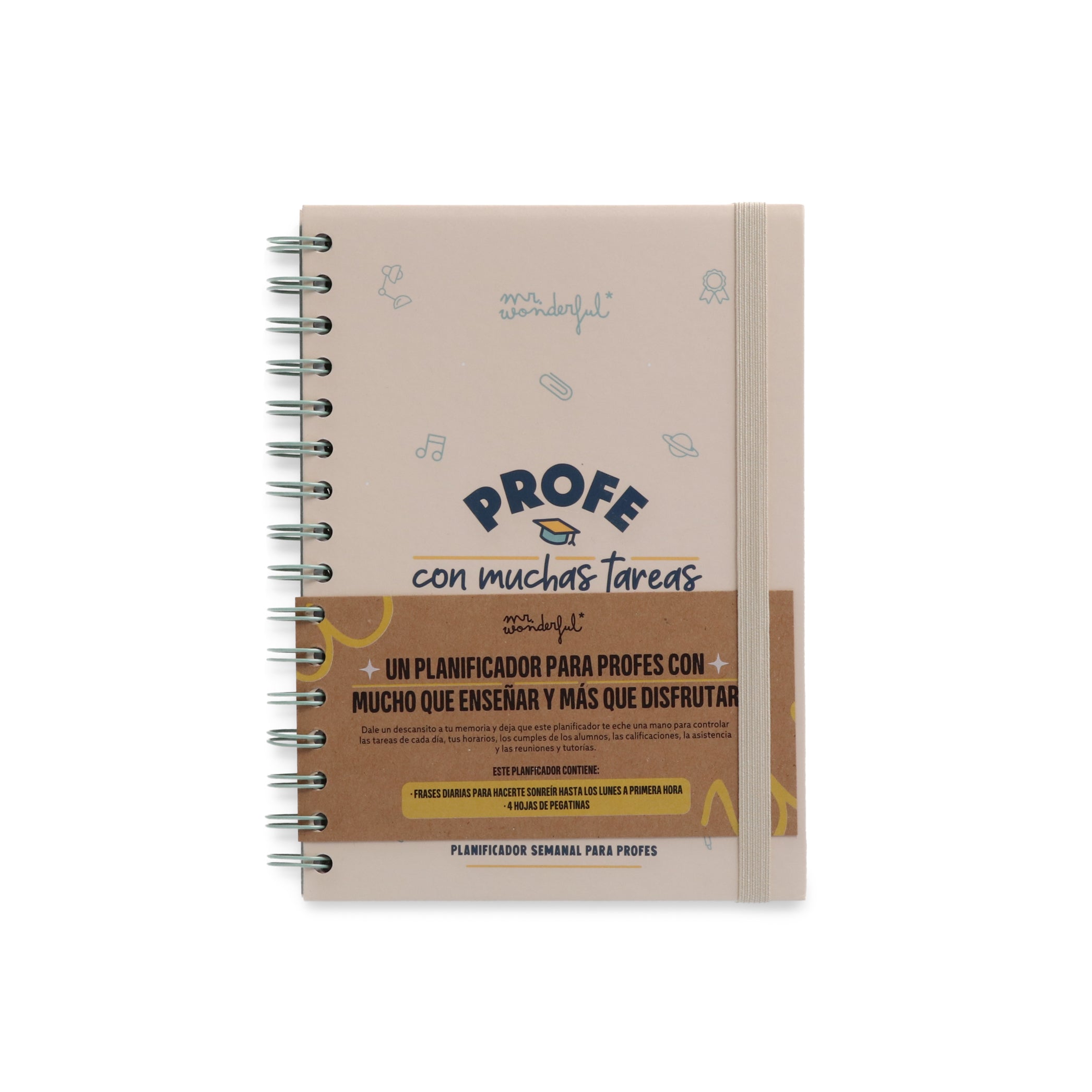 Planificador semanal para profes - Profe con muchas tareas y grandes ideas
