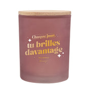 Bougie parfumée avec message Mr. Wonderful - Chaque jour, tu brilles davantage