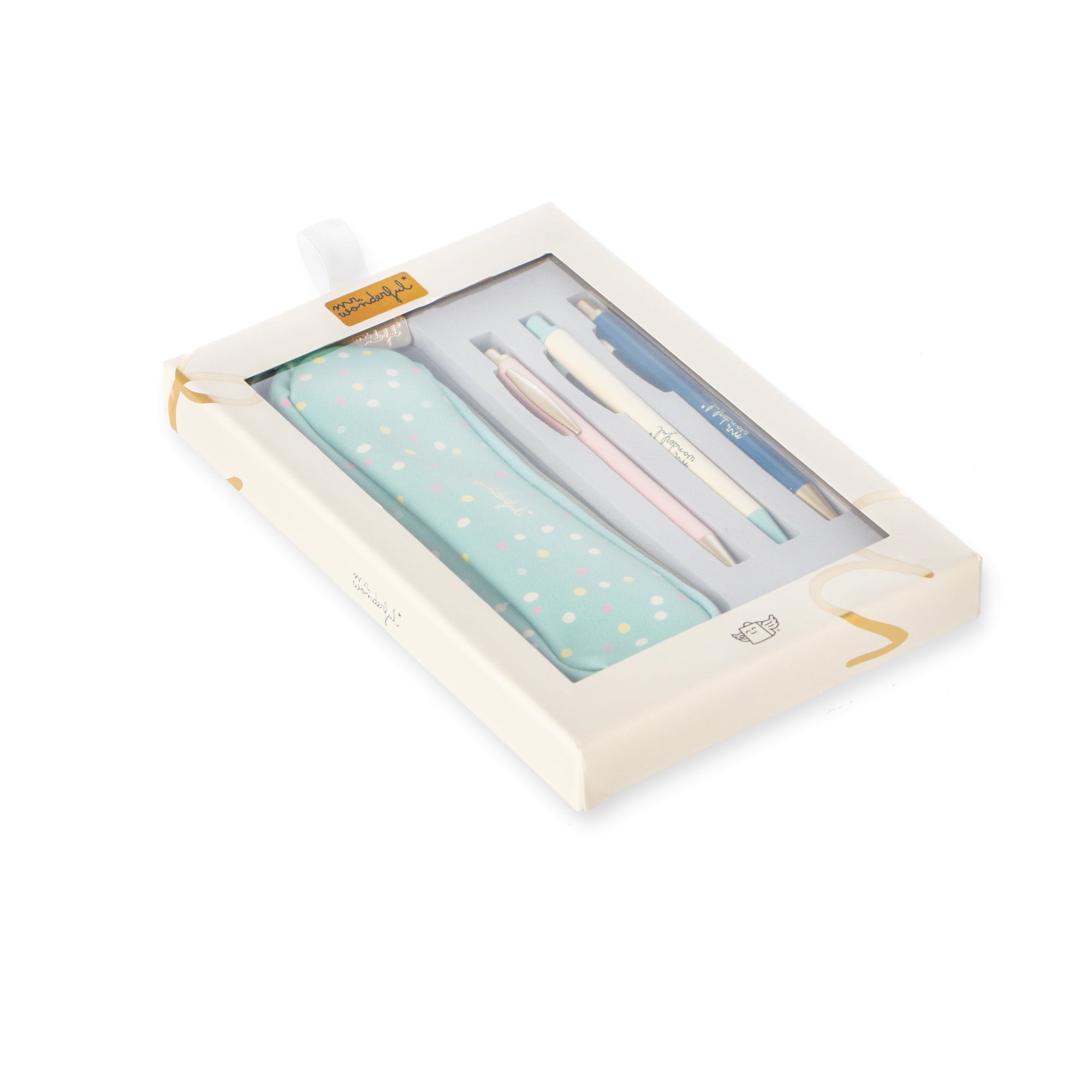 Writing set - Polka dot print
