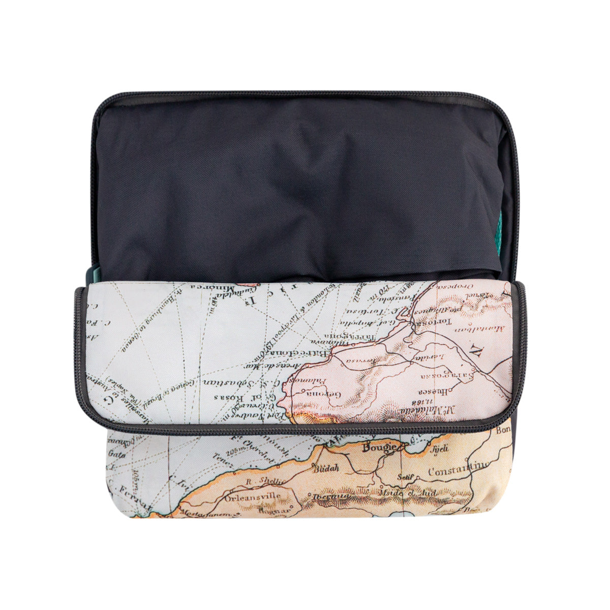 Blue foldable travel bag - I'm off to see the world