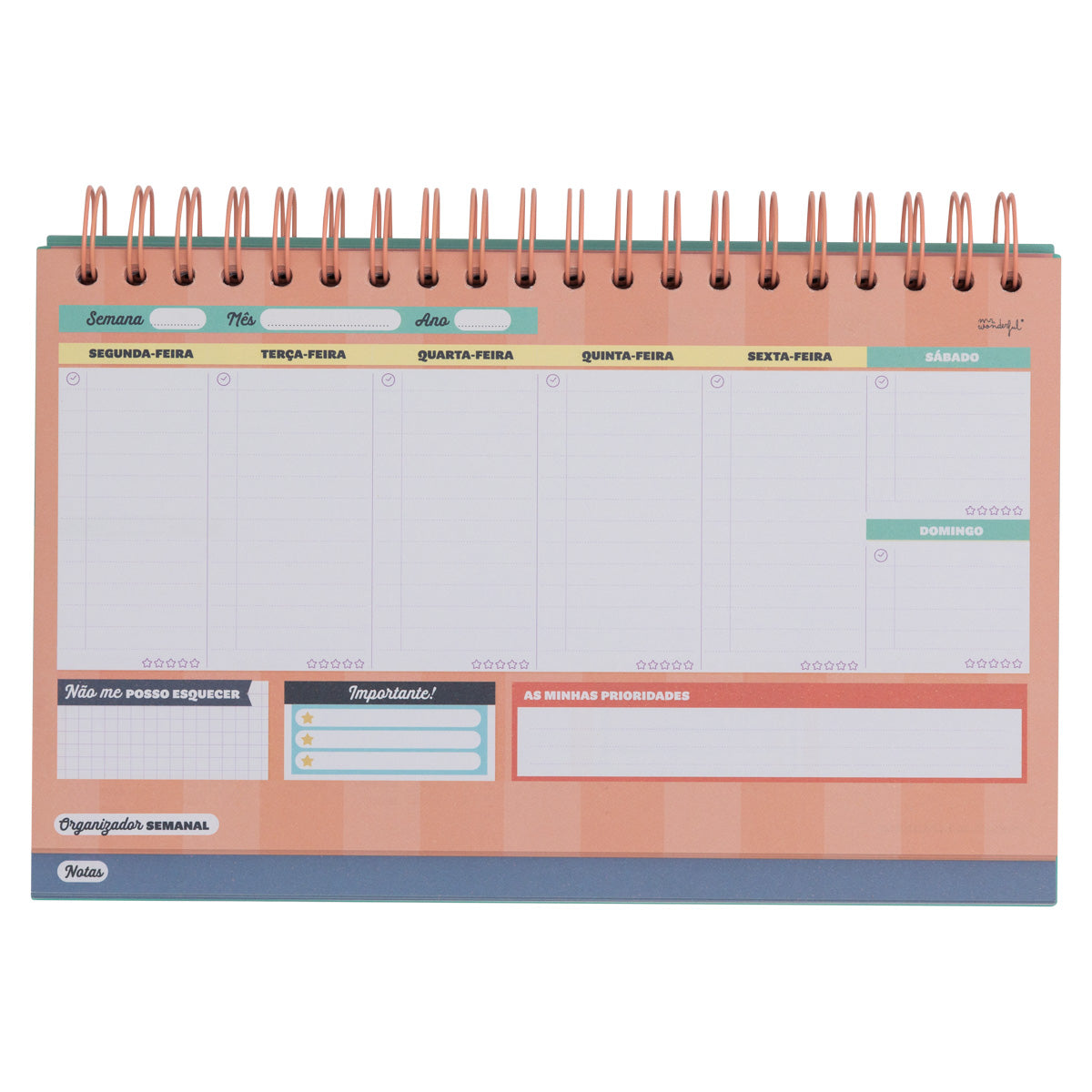 Organizador semanal e mensal - Começo e é já. Sei que vou lá chegar!