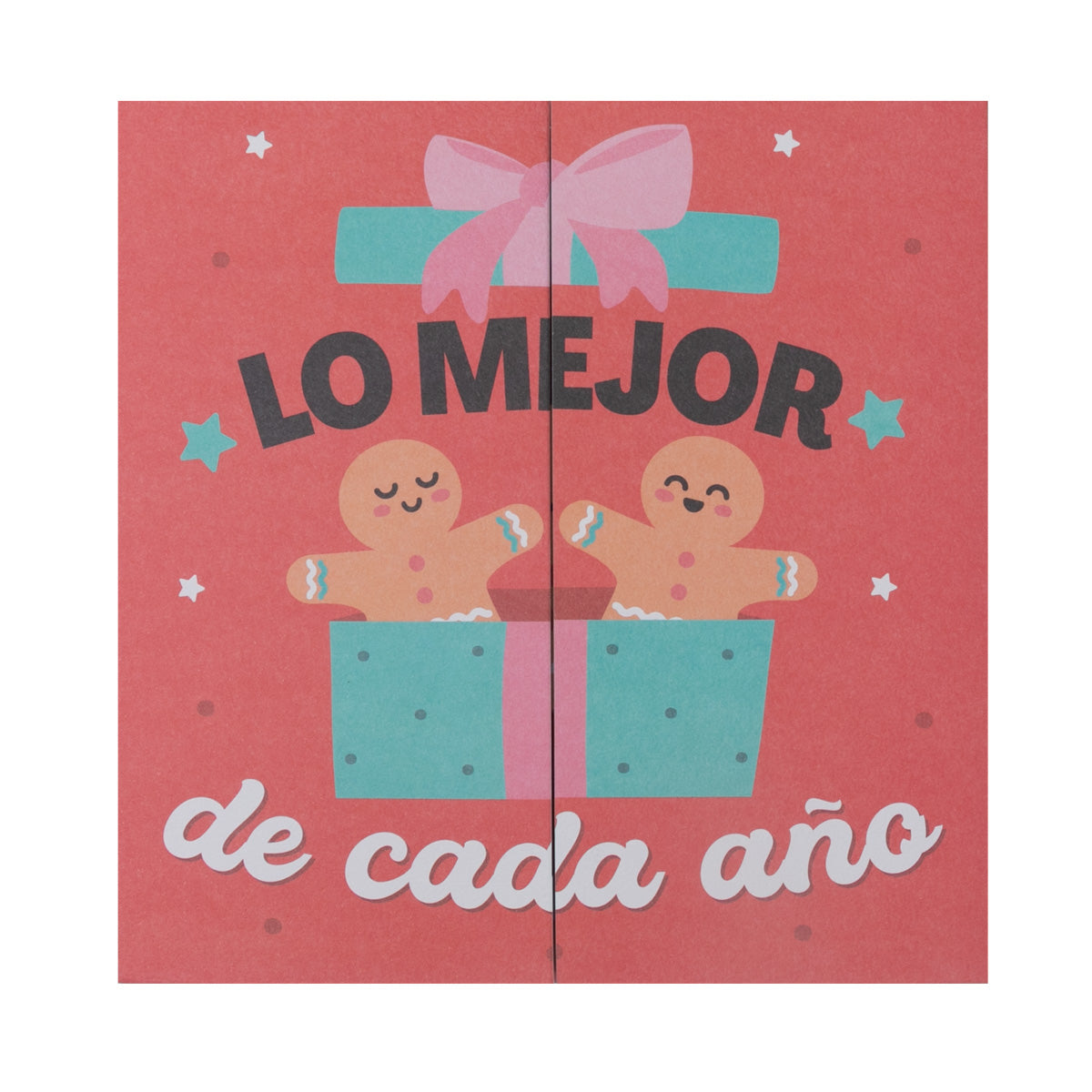 Postal de Navidad con peana - Lo mejor de cada año es celebrarlo a tu lado