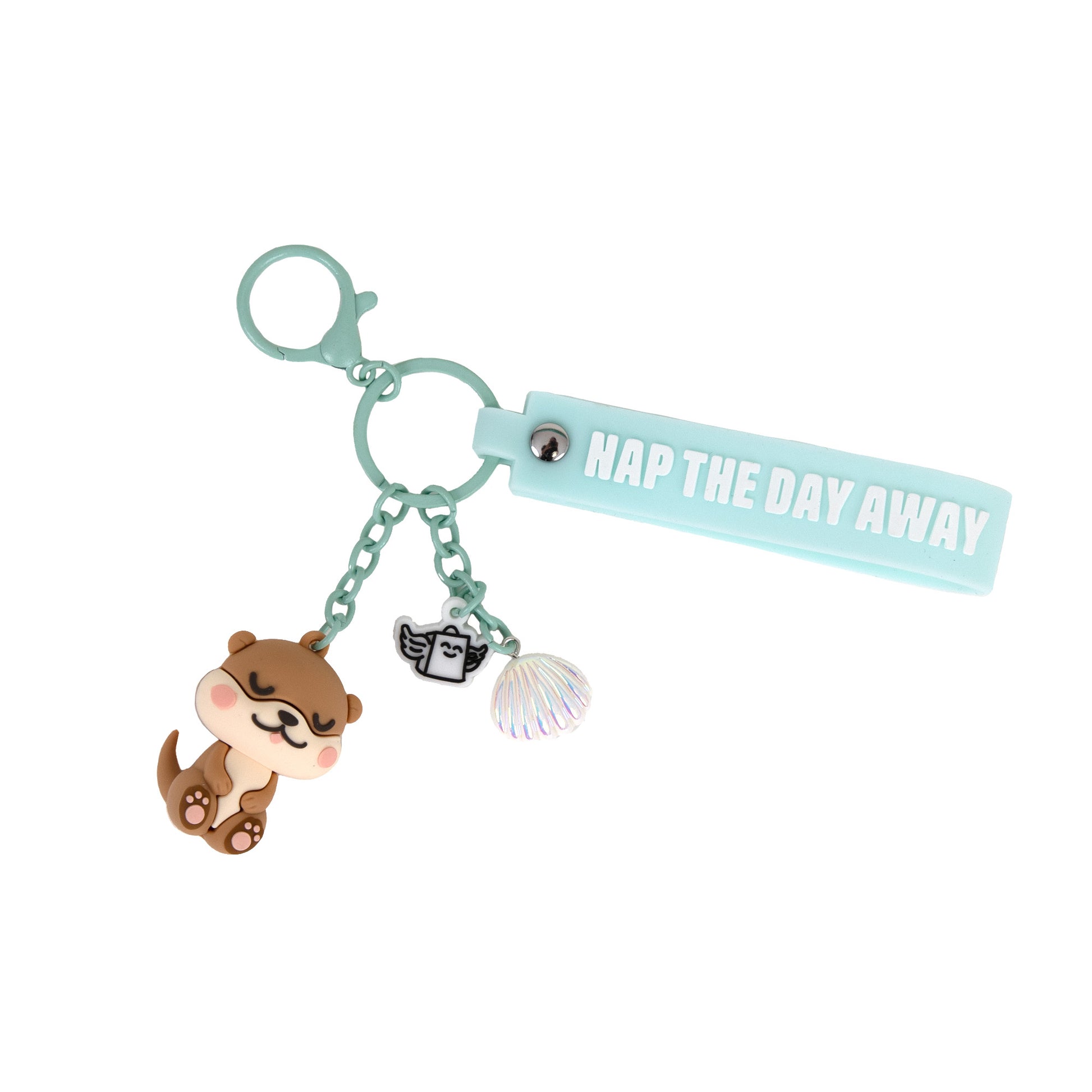 Llavero con charms Lazy nutria - Nap the day away | Mr.Wonderful