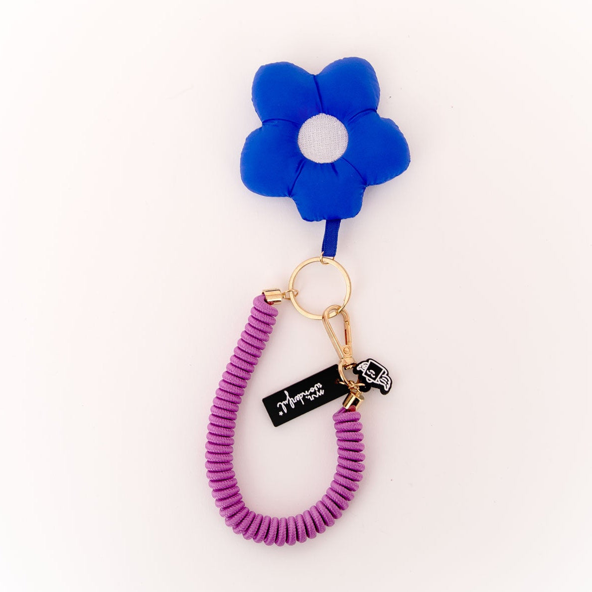 Porte-Clés Fleur Mr. Wonderful - Bleu, Design Joyeux Et Coloré - Accessoire Pratique Et Idée Cadeau Originale
