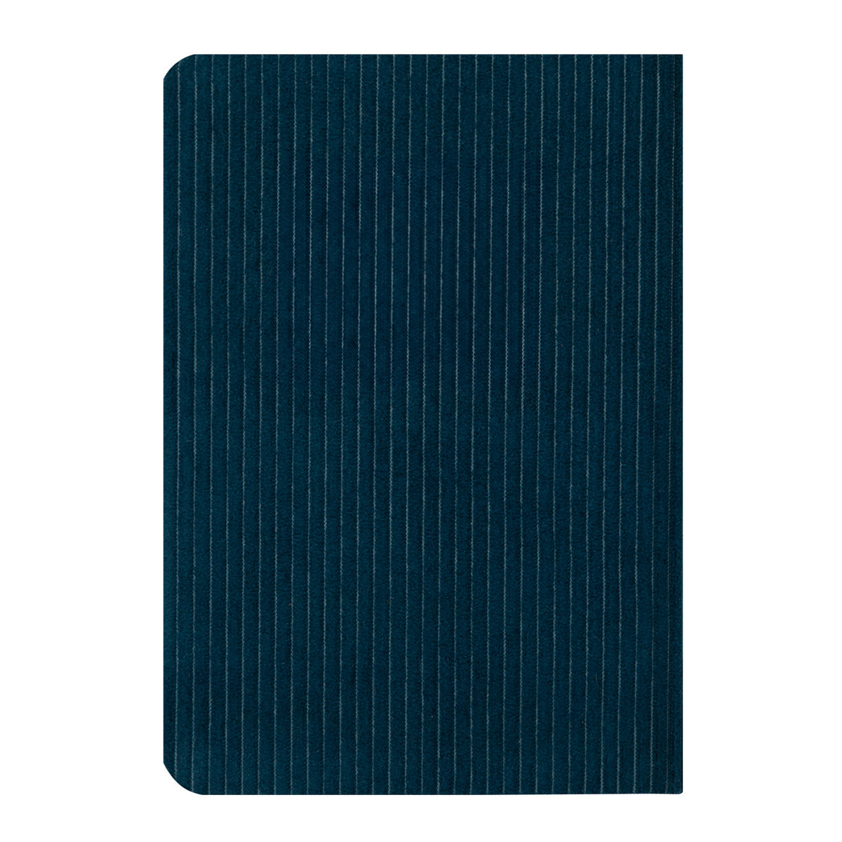 A6 notebook corduroy blue - In the middle of difficulty lies opportunity.