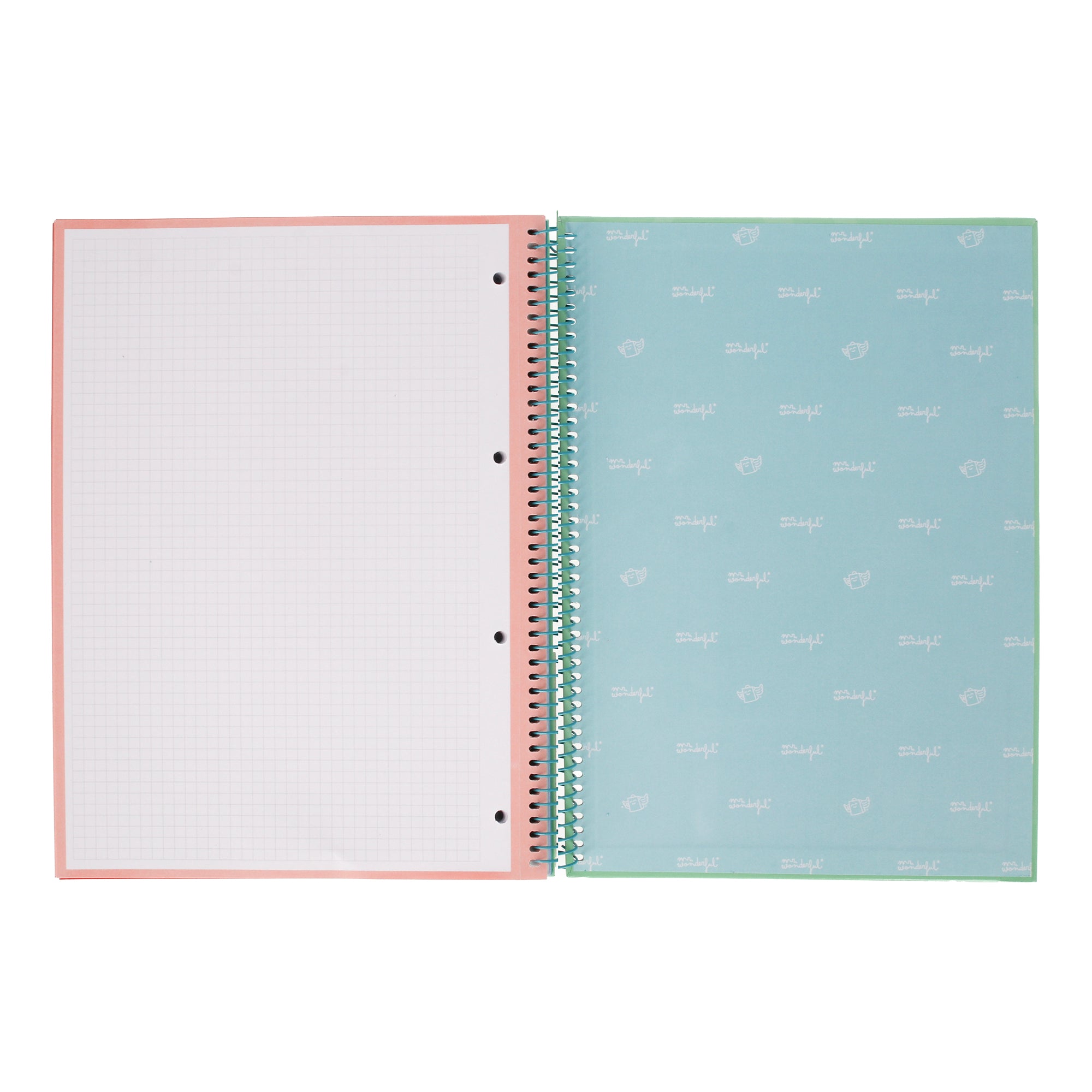 Libreta A4 verde 120 sheets - Grid paper and micro-perforated