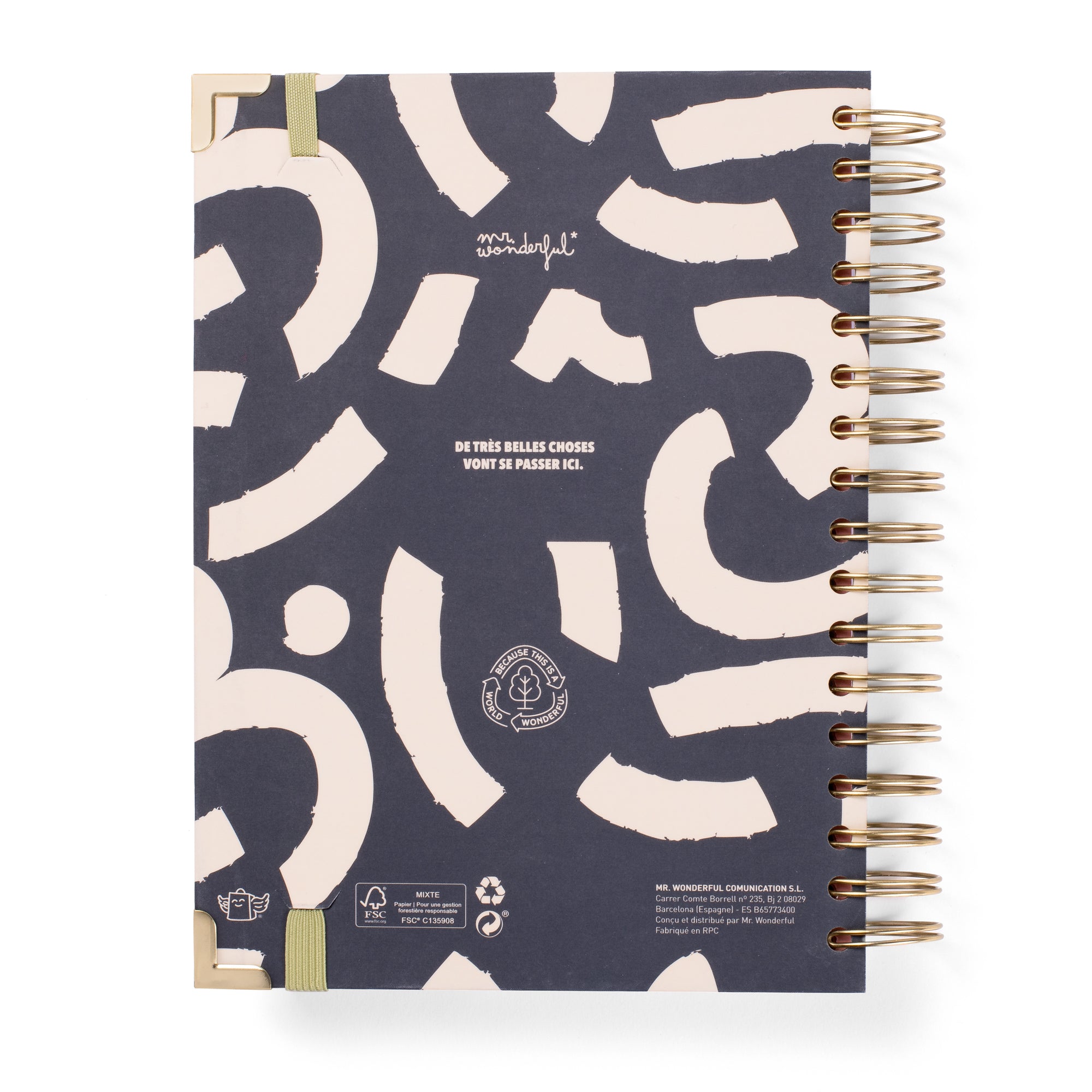 Set d'Agenda Office 2025-26 Journalier + stylo - Tout va bien, tout est parfait