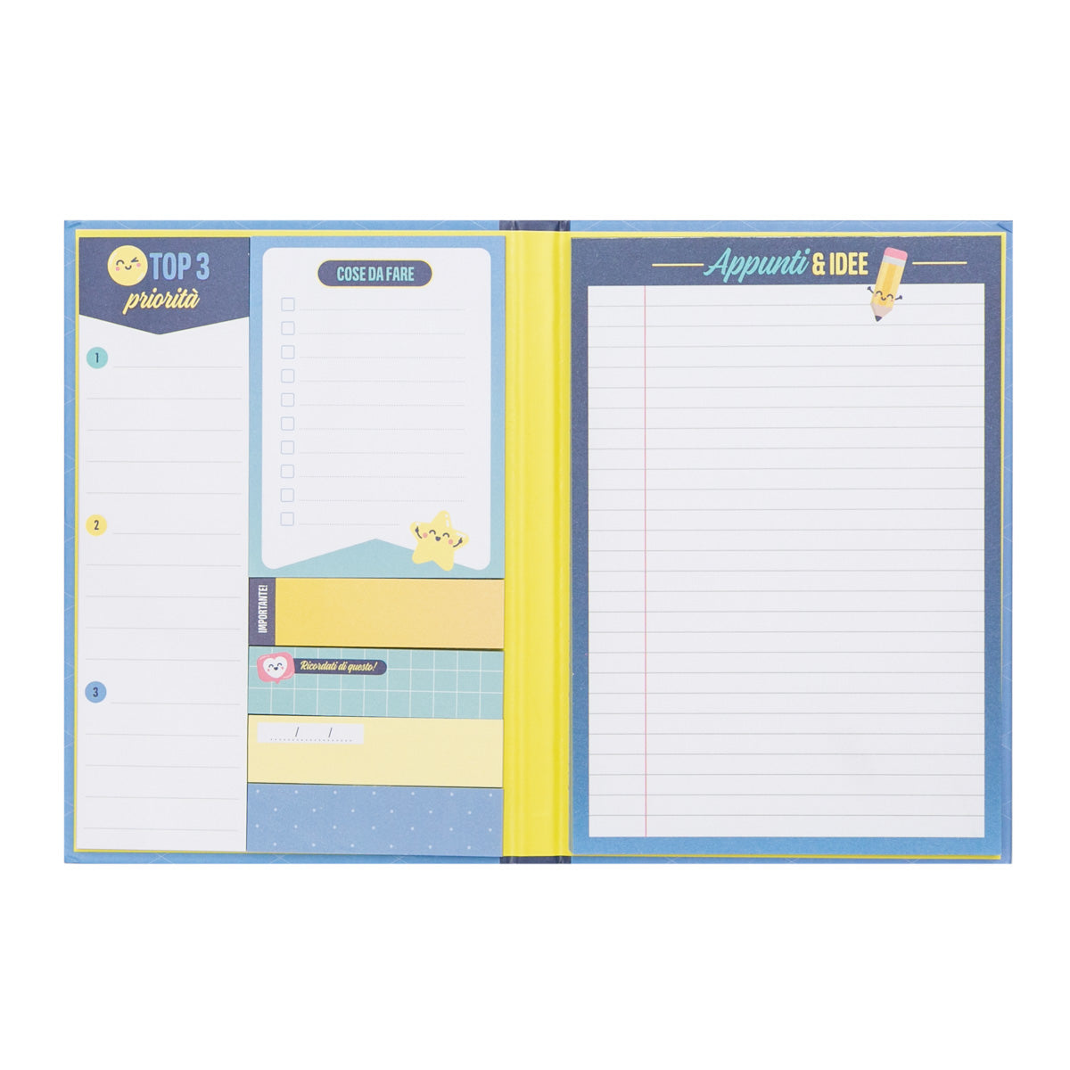 Quaderno con note adesive - Tutto ciò che devo ricordare