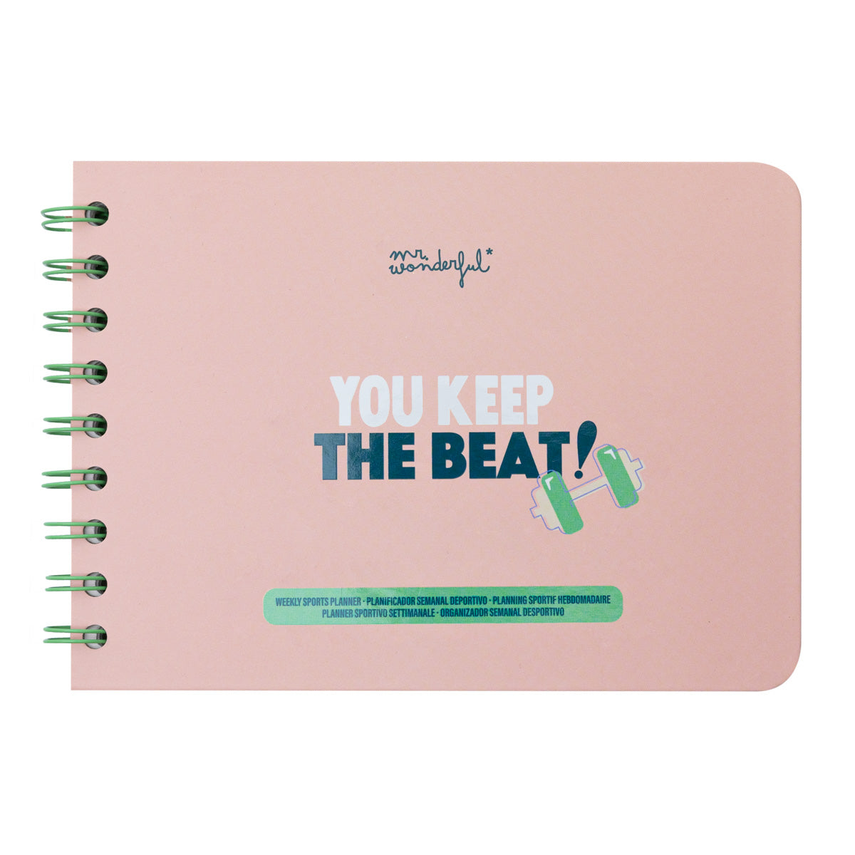 Planificador semanal deportivo Mr. Wonderful - You keep the beat!