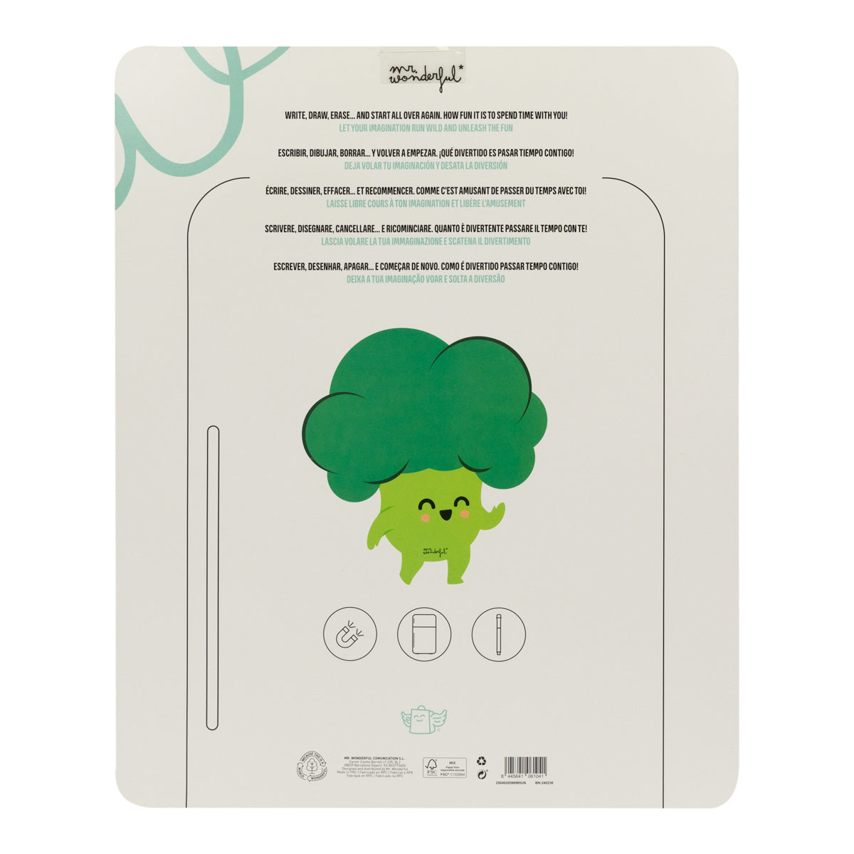 Quadro branco magnético - Brócolos 