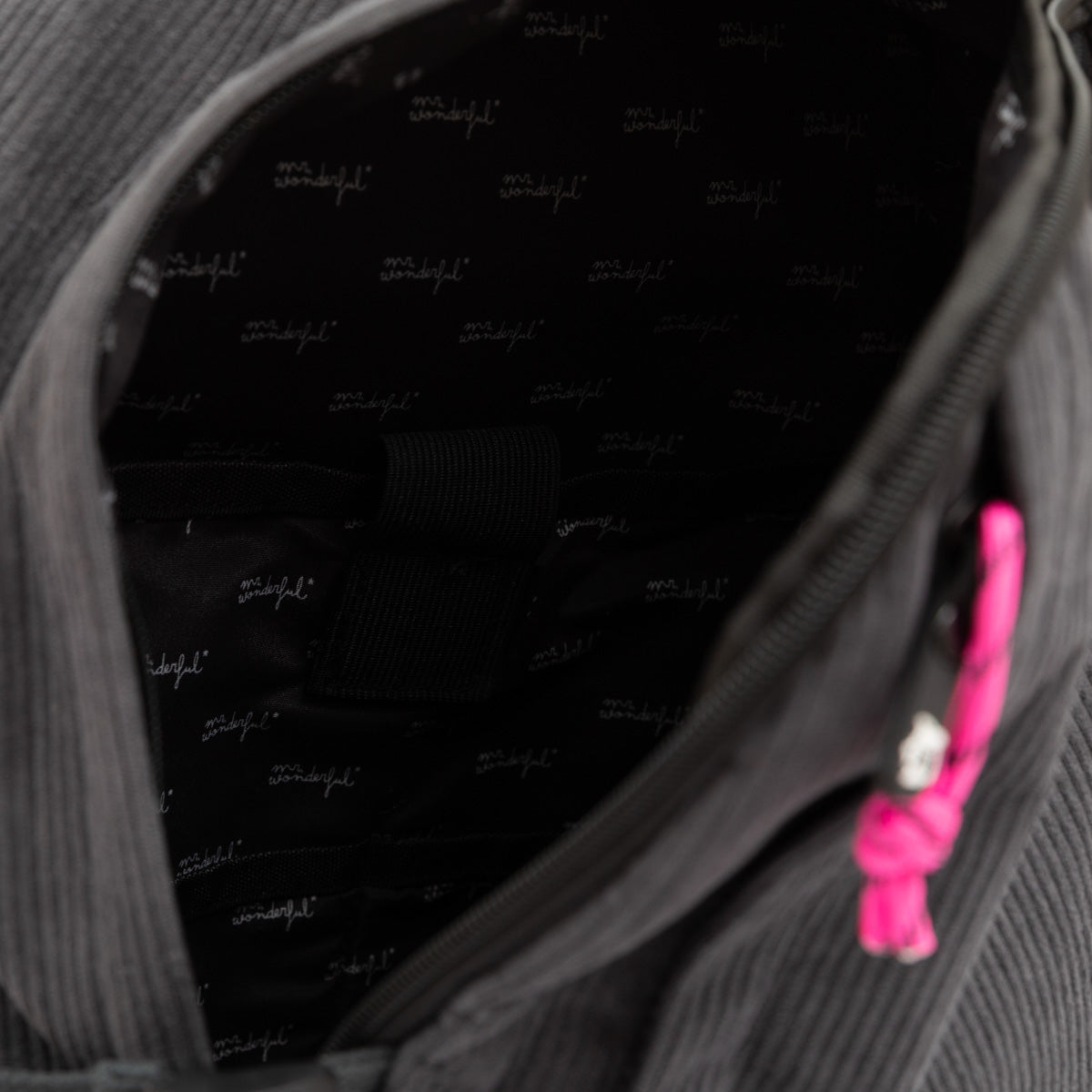 Backpack corduroy grey - Trendy & rebel