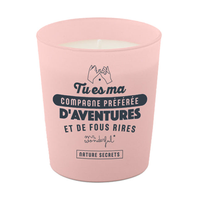 Bougie - Tu es ma compagne préférée d'aventures et de fous rires