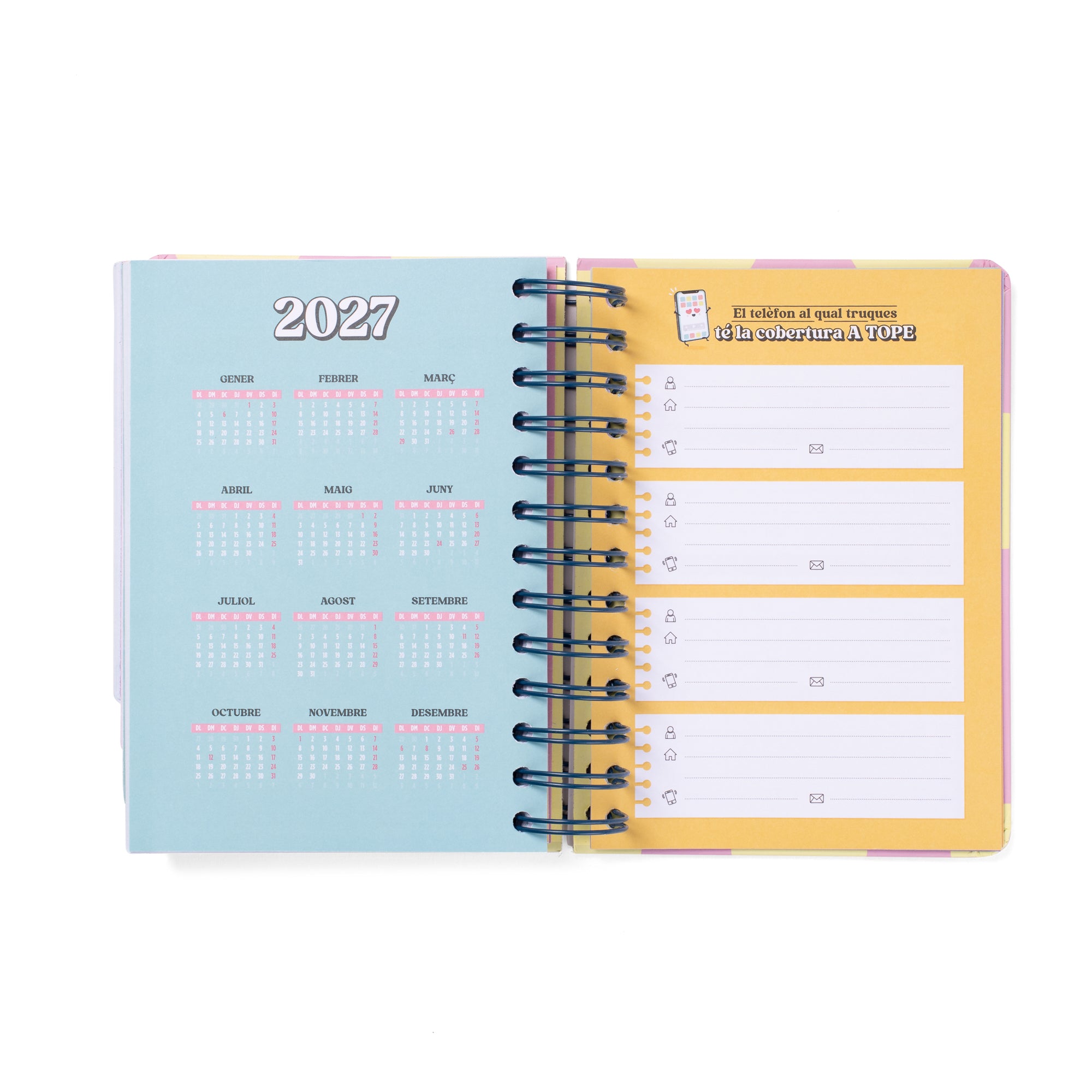 Agenda Wonder petita 2025-26 Diària - Gran dia a la vista (Català)