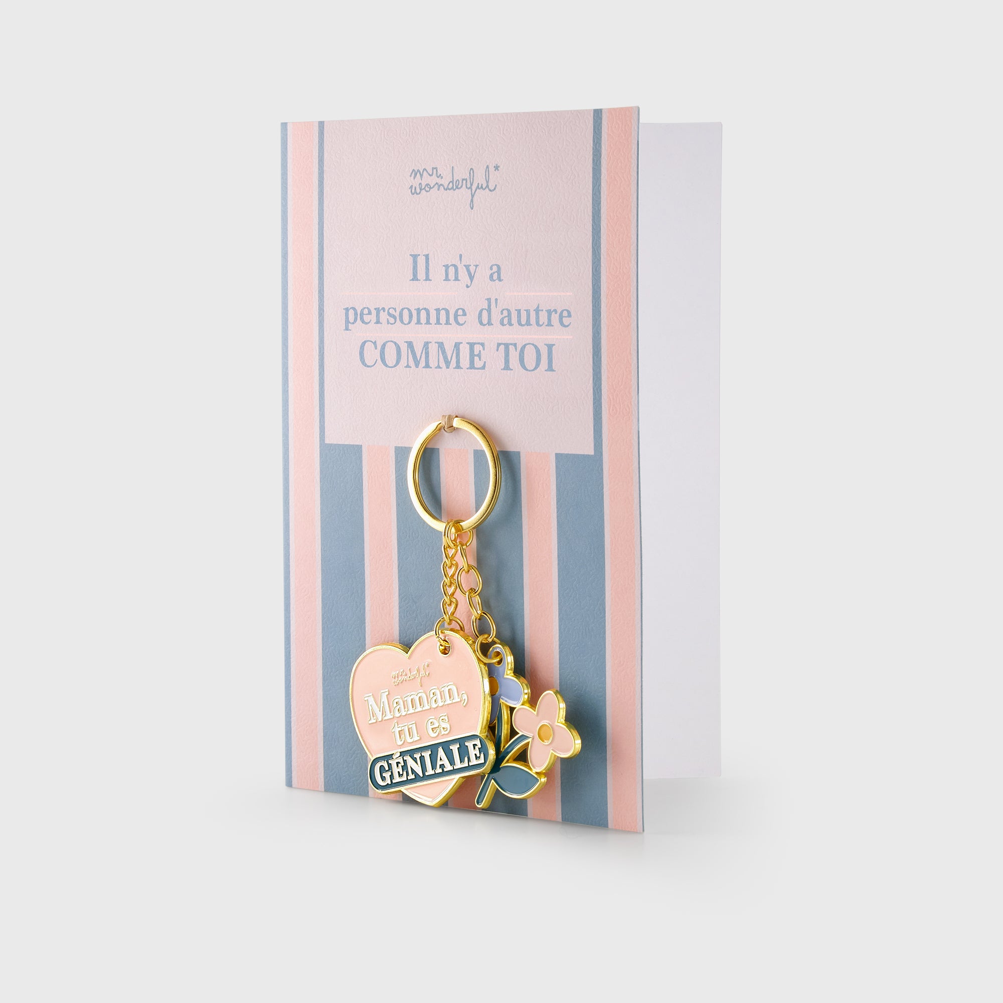 Carte avec porteclés - Il n'y a personne d'autre comme toi. Maman, tu es géniale