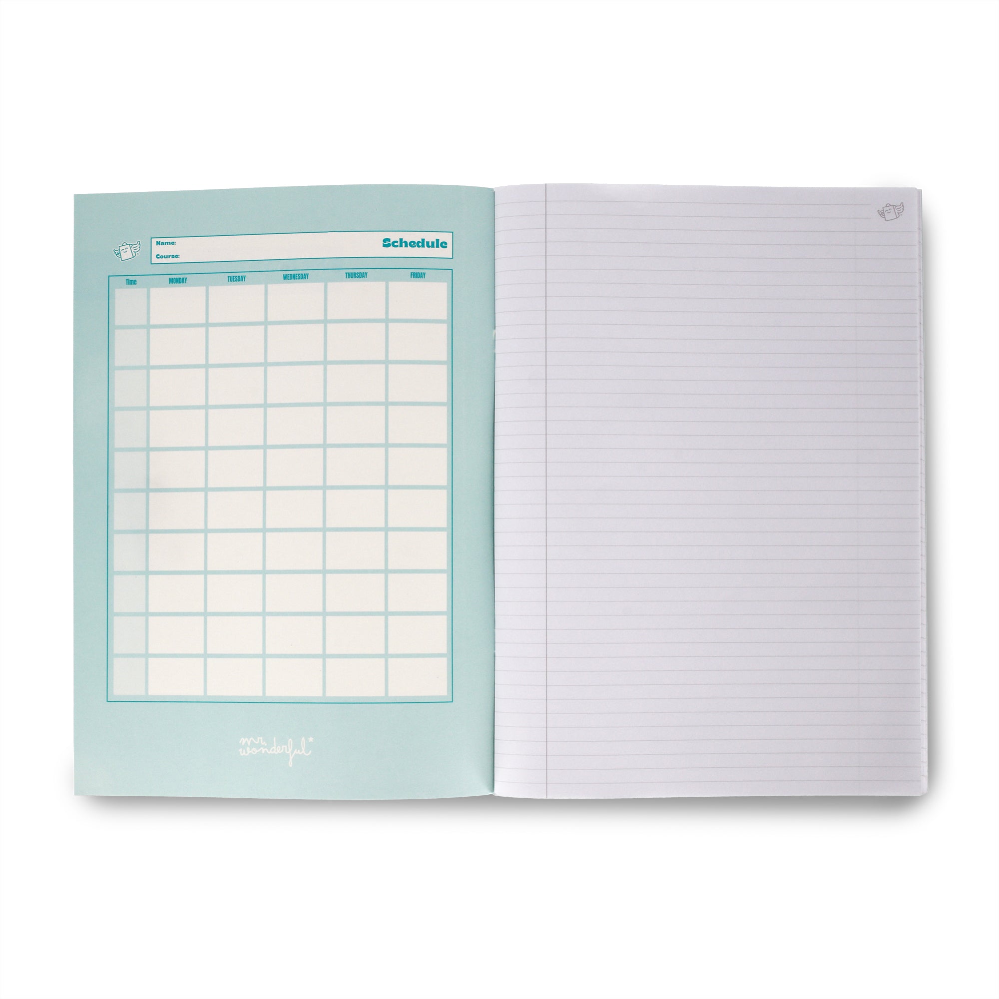 Blue A4 notebook 48 sheets - Lined paper