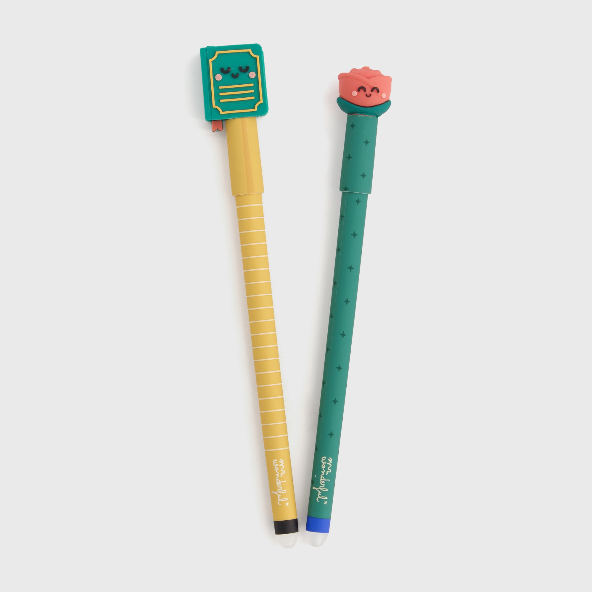 Conjunto de 2 canetas apagáveis ​​para escrever histórias memoráveis 