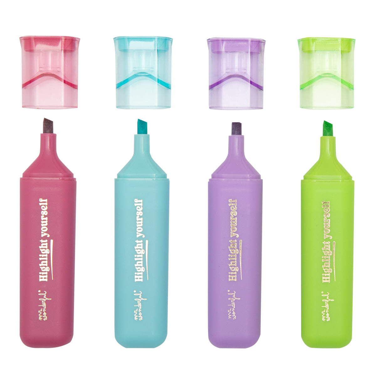 Set of 4 highlighters - Highlight yourself