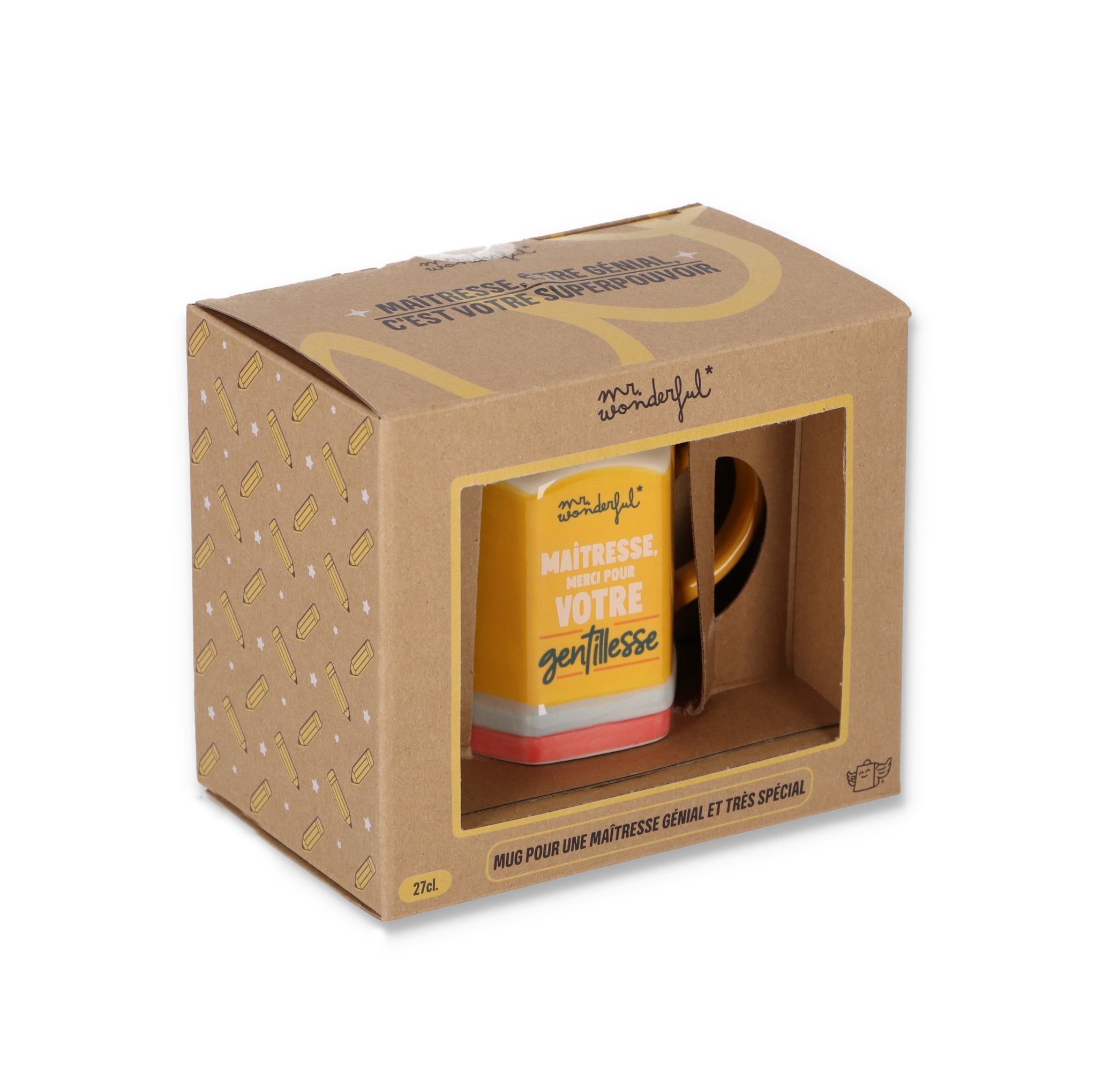 Mug 3D - Maîtresse, merci pour votre gentilesse 