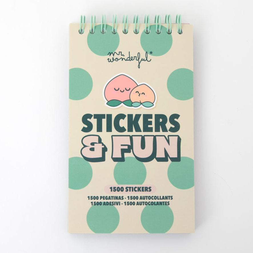 Bloc de pegatinas transparentes Mr. Wonderful - Stickers & fun