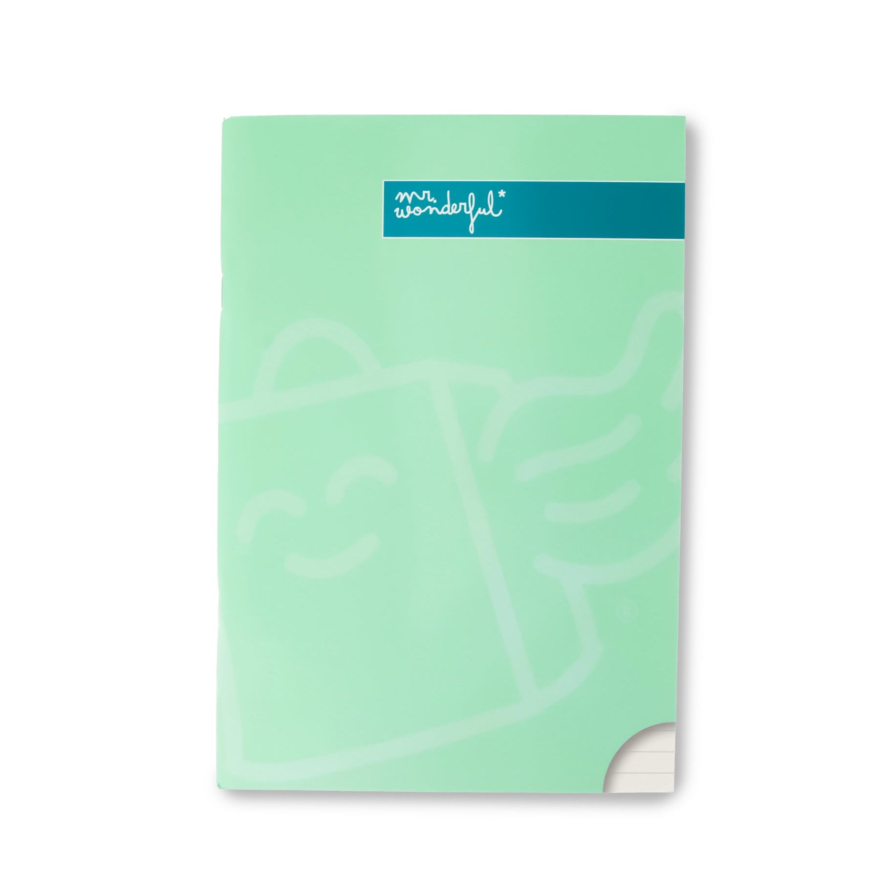 Libreta A5 Mr. Wonderful básica verde 48 hojas - Pautada