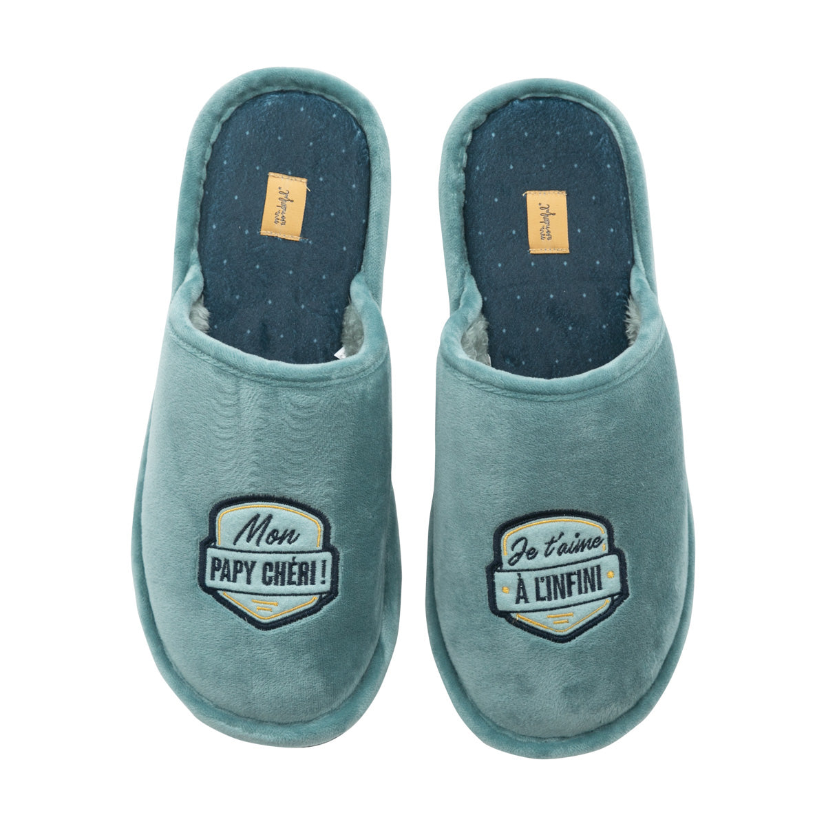 Chaussons T 40-43 - Mon papy chéri ! Je t’aime à l’infini