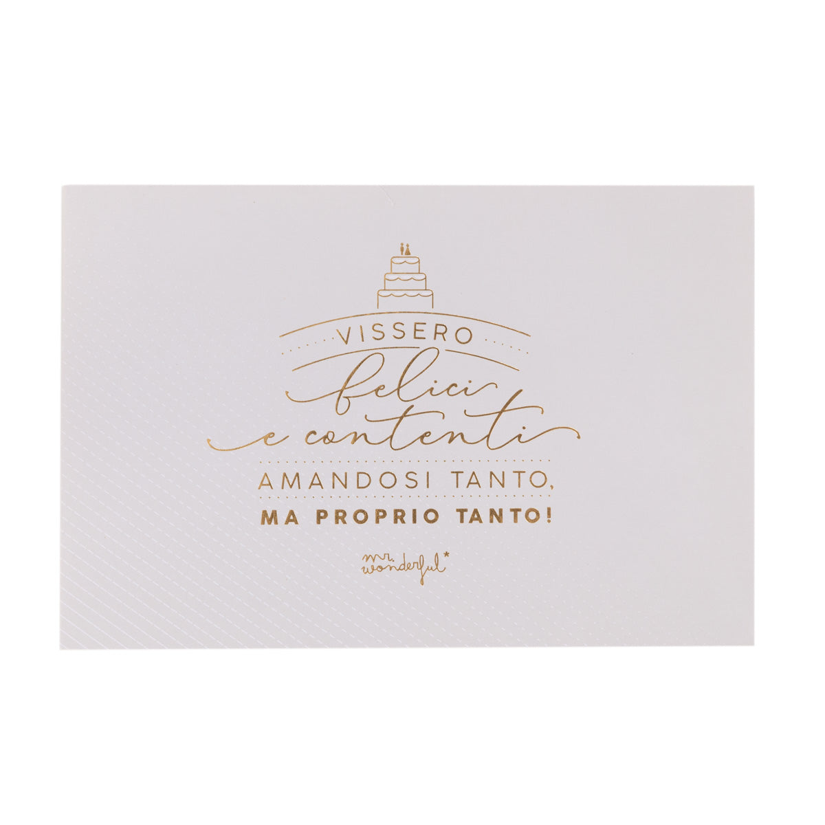 Busta regalo matrimonio - Furono felici e si